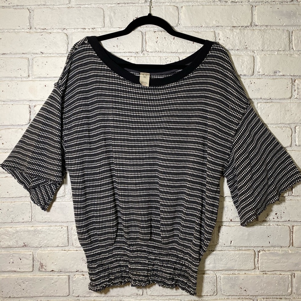 We the Free, ballet neck BoHo top.